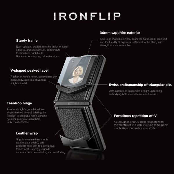 Vertu® Ironflip Calfskin Charm & Cover – Complimentary Elegance